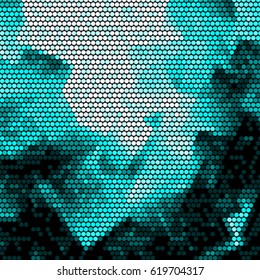 Spotted halftone grunge vector line background. Abstract colorful illustration background. Grunge grid polka dot background pattern
