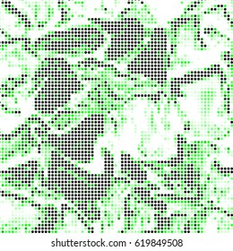 Spotted halftone grunge vector line background. Abstract colorful illustration background. Grunge grid polka dot background pattern