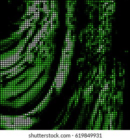 Spotted halftone grunge vector line background. Abstract colorful illustration background. Grunge grid polka dot background pattern