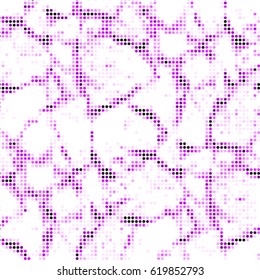 Spotted halftone grunge vector line background. Abstract colorful illustration background. Grunge grid polka dot background pattern