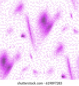 Spotted halftone grunge vector line background. Abstract colorful illustration background. Grunge grid polka dot background pattern