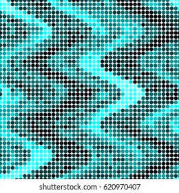 Spotted halftone grunge vector line background. Abstract colorful illustration background. Grunge grid polka dot background pattern