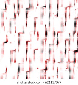 Spotted halftone grunge vector line background. Abstract colorful illustration background. Grunge grid polka dot background pattern