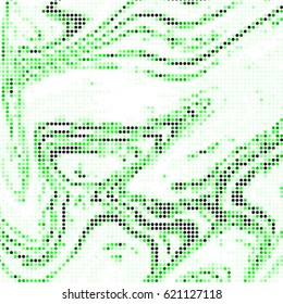 Spotted halftone grunge vector line background. Abstract colorful illustration background. Grunge grid polka dot background pattern