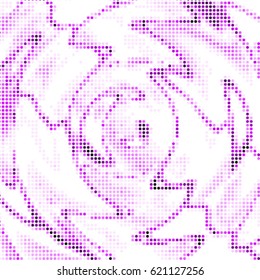 Spotted halftone grunge vector line background. Abstract colorful illustration background. Grunge grid polka dot background pattern