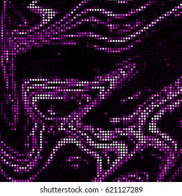 Spotted halftone grunge vector line background. Abstract colorful illustration background. Grunge grid polka dot background pattern