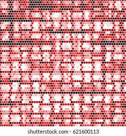 Spotted halftone grunge vector line background. Abstract colorful illustration background. Grunge grid polka dot background pattern
