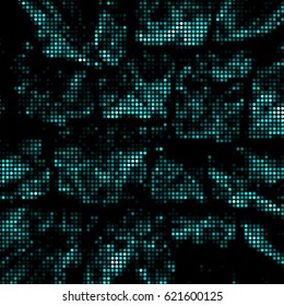 Spotted halftone grunge vector line background. Abstract colorful illustration background. Grunge grid polka dot background pattern