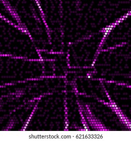 Spotted halftone grunge vector line background. Abstract colorful illustration background. Grunge grid polka dot background pattern
