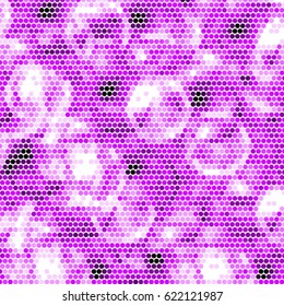 Spotted halftone grunge vector line background. Abstract colorful illustration background. Grunge grid polka dot background pattern