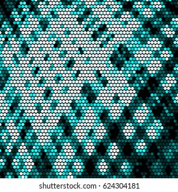 Spotted halftone grunge vector line background. Abstract colorful illustration background. Grunge grid polka dot background pattern