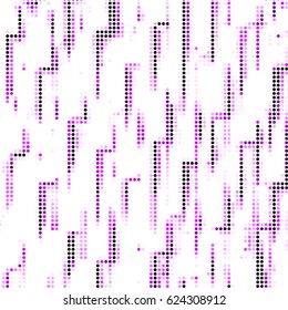 Spotted halftone grunge vector line background. Abstract colorful illustration background. Grunge grid polka dot background pattern