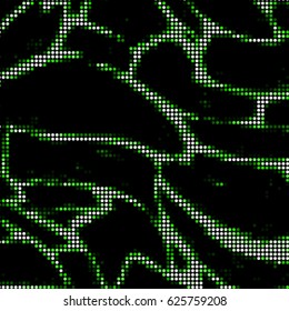 Spotted halftone grunge vector line background. Abstract colorful illustration background. Grunge grid polka dot background pattern