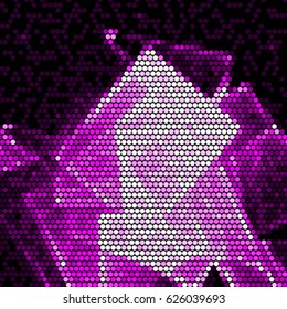 Spotted halftone grunge vector line background. Abstract colorful illustration background. Grunge grid polka dot background pattern