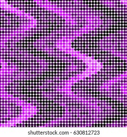 Spotted halftone grunge vector line background. Abstract colorful illustration background