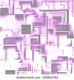 Spotted halftone grunge vector line background. Abstract colorful illustration background