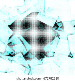 Spotted halftone grunge vector line background. Abstract colorful illustration background. Grunge grid polka dot background pattern