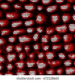 Spotted halftone grunge vector line background. Abstract colorful illustration background. Grunge grid polka dot background pattern