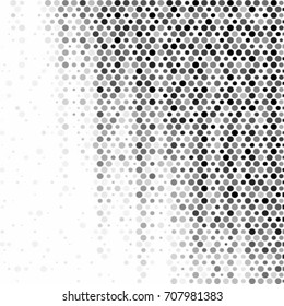 Spotted halftone grunge vector line background. Abstract illustration background. Grunge grid polka dot background pattern
