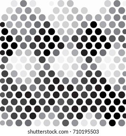 Spotted halftone grunge vector line background. Abstract illustration background. Grunge grid polka dot background pattern
