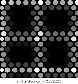 Spotted halftone grunge vector line background. Abstract illustration background. Grunge grid polka dot background pattern
