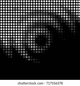 Spotted halftone grunge vector line background. Abstract illustration background. Grunge grid polka dot background pattern
