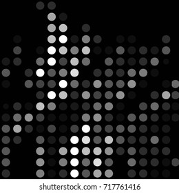 Spotted halftone grunge vector line background. Abstract illustration background. Grunge grid polka dot background pattern
