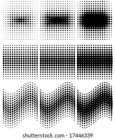 spotted halftone vector