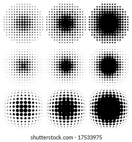 spotted halftone vector