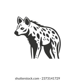 Spotted hyena Icon on White Background - Simple Vector Illustration