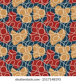Spotted lattice seamless pattern. Vector illustration for print, fabric, cover, packaging, interior decor, blog decoration and other your projects.
