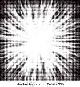 Spotted monochrome vector background. Abstract halftone illustration pattern. Vintage texture
