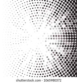 Spotted monochrome vector background. Abstract halftone illustration pattern. Vintage texture
