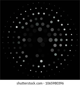 Spotted monochrome vector background. Abstract halftone illustration pattern. Vintage texture
