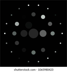 Spotted monochrome vector background. Abstract halftone illustration pattern. Vintage texture
