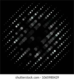 Spotted monochrome vector background. Abstract halftone illustration pattern. Vintage texture
