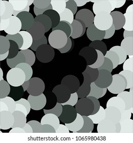 Spotted monochrome vector background. Abstract halftone illustration pattern. Vintage texture
