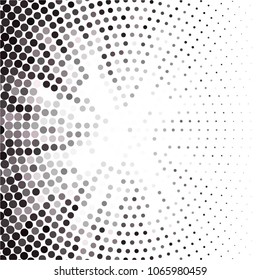 Spotted monochrome vector background. Abstract halftone illustration pattern. Vintage texture
