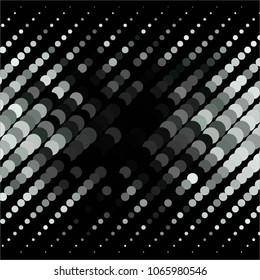 Spotted monochrome vector background. Abstract halftone illustration pattern. Vintage texture
