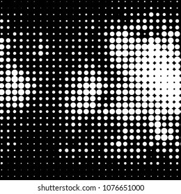 Spotted monochrome vector background. Abstract halftone illustration pattern. Vintage texture
