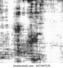 Spotted monochrome vector background. Abstract halftone illustration pattern. Vintage texture
