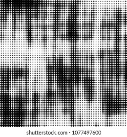 Spotted monochrome vector background. Abstract halftone illustration pattern. Vintage texture
