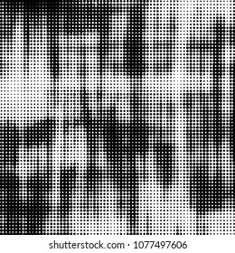 Spotted monochrome vector background. Abstract halftone illustration pattern. Vintage texture
