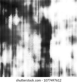 Spotted monochrome vector background. Abstract halftone illustration pattern. Vintage texture
