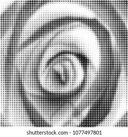 Spotted monochrome vector background. Abstract halftone illustration pattern. Vintage texture
