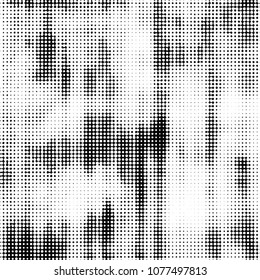 Spotted monochrome vector background. Abstract halftone illustration pattern. Vintage texture
