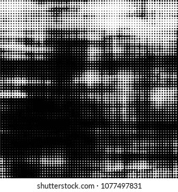 Spotted monochrome vector background. Abstract halftone illustration pattern. Vintage texture
