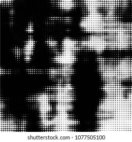 Spotted monochrome vector background. Abstract halftone illustration pattern. Vintage texture
