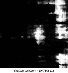 Spotted monochrome vector background. Abstract halftone illustration pattern. Vintage texture
