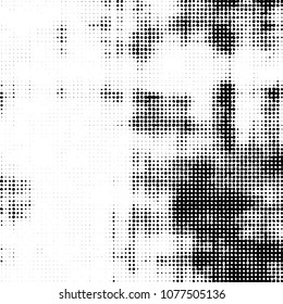 Spotted monochrome vector background. Abstract halftone illustration pattern. Vintage texture
